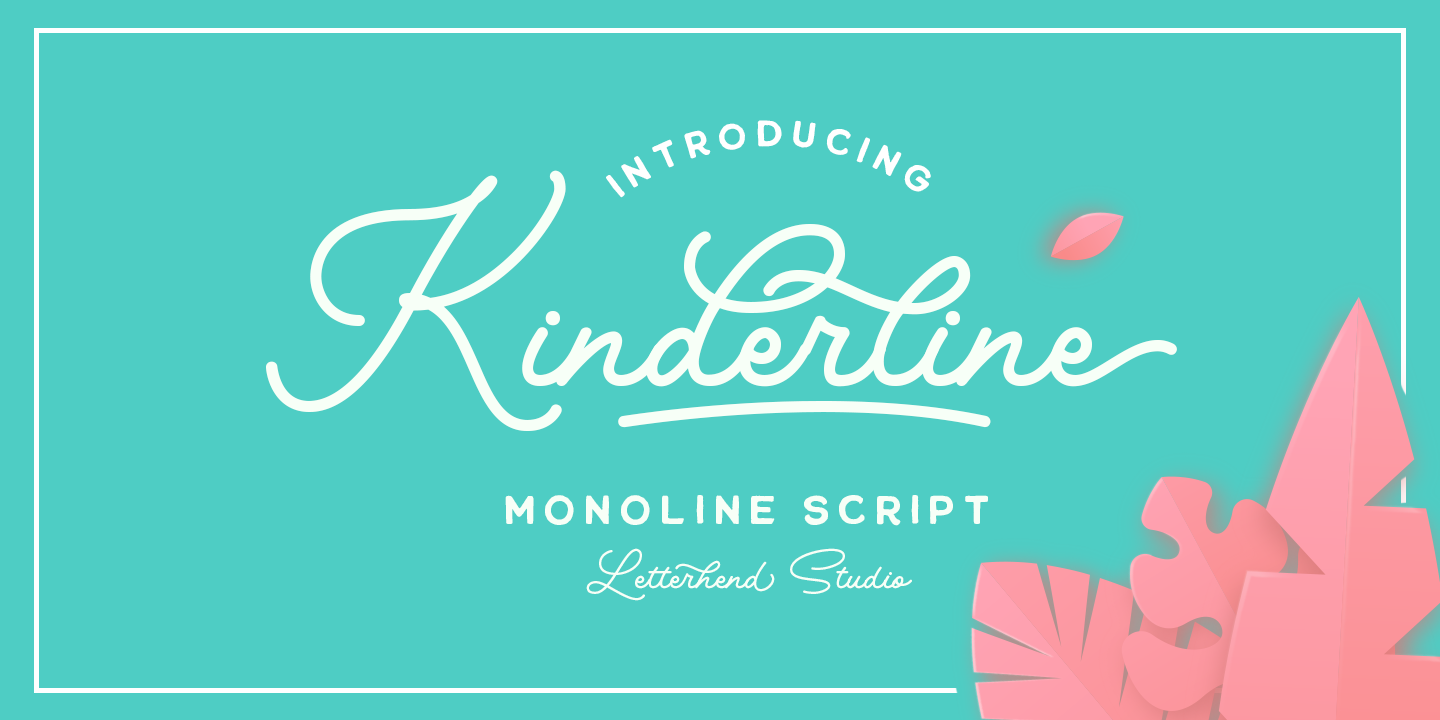 Beispiel einer Kinderline Script Script Rough-Schriftart